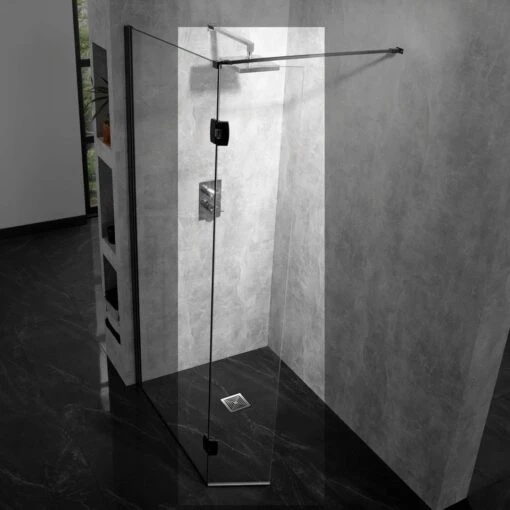 Aquadart 10mm Hinged Return Panel Clear/Black