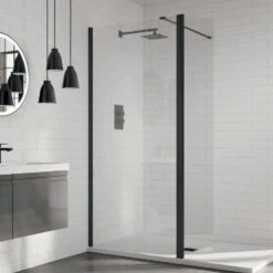 Aquadart 8 Wetroom Glass Panel 800mm Clear