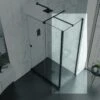 Aquadart Rolla 8 Side Panel 900mm Matt Black -Bathroom Shower Shop aquadart aq8951 blk