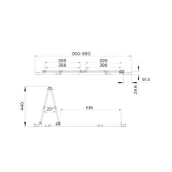 Aquadart Venturi 6 Bifold Shower Door 1000mm -Bathroom Shower Shop aquadart aq9318s 2
