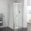 Aquadart Venturi 6 Frameless Bifold Shower Door 760mm -Bathroom Shower Shop aquadart aq9371s
