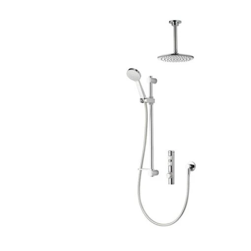 Aqualisa ISystem Smart Concealed With Adjustable & Ceiling Heads (HP/Combi)