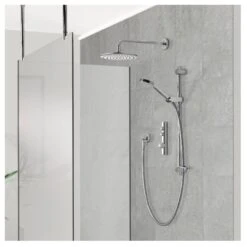 Aqualisa ISystem Smart Concealed With Adjustable & Wall Heads (HP/Combi) -Bathroom Shower Shop aqualisa isda1bvdvfw21 3