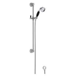 Bayswater Slider Rail Kit With Black Ceramic Handset