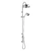 Bayswater Rigid Riser Kit With White Ceramic Handset -Bathroom Shower Shop bayswater bays206