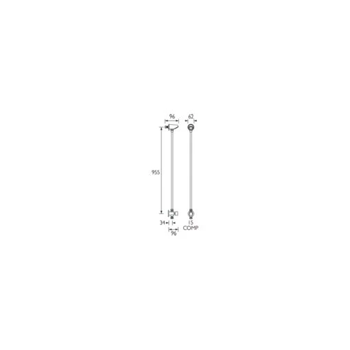 Bristan Gummers Exposed Timed Flow Shower With Fixed Head - Image 2