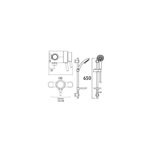 Bristan Prism Exposed Concentric Shower Valve With Kit - Image 2