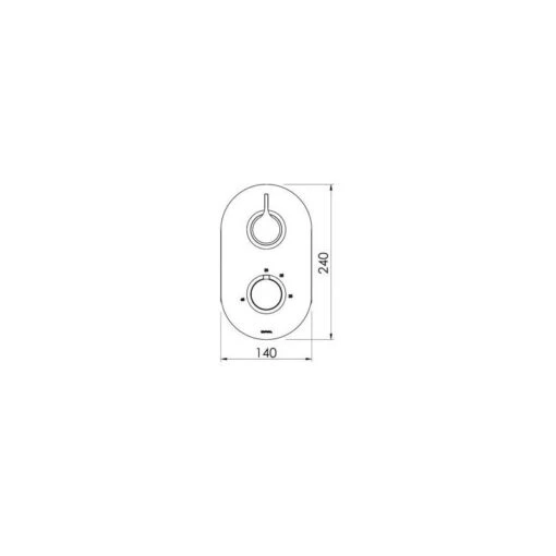 Cifial TH251 Thermostatic Valve 1 Outlet Chrome - Image 2