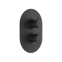 Cifial Black Thermostatic Valve, 1 Outlet