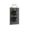 Cifial Black Thermostatic Valve, 2 Outlets -Bathroom Shower Shop cifial 600060th 614