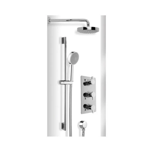 Cifial Coule Thermostatic Fixed/Flexi Shower Kit Chrome