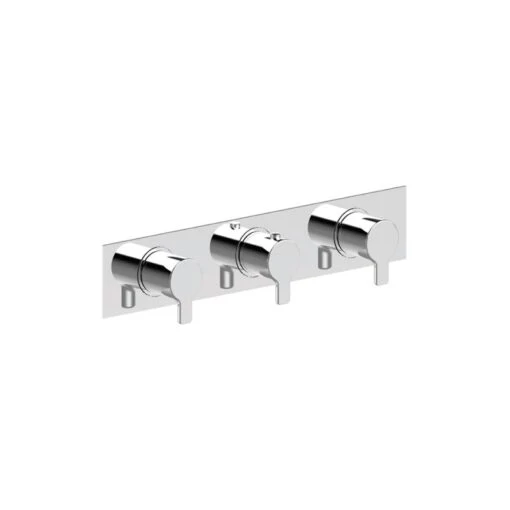 Cifial Slim Coule 3 Control Landscape Shower Valve, 2 Outlets