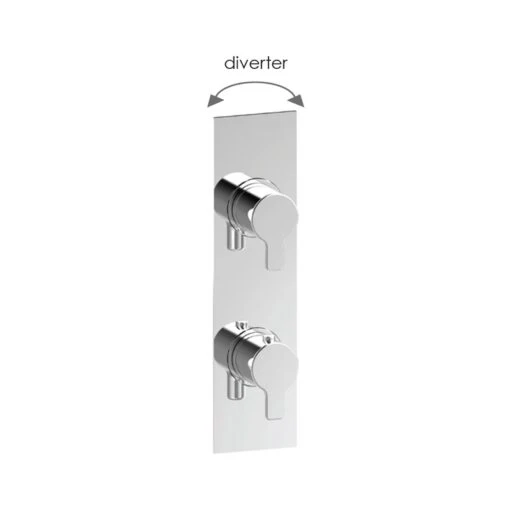 Cifial Coule Slim Vertical Shower Valve With Diverter, 2 Outlets