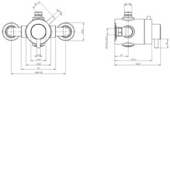 Deva Vision Exposed Concentric Shower -Bathroom Shower Shop deva vsnconex 2
