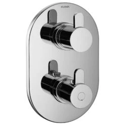 Flova Smart Slim Oval 2 Outlet Shower Trim Kit Only