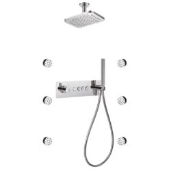 Flova Spring GoClick 4-Outlet Shower Set With Body Jets