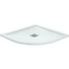 Frontline Aquaglass 900x900mm White Slate Effect Quadrant Shower Tray -Bathroom Shower Shop frontline ap586 000