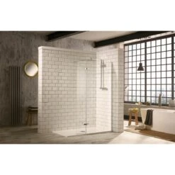 Frontline Aquaglass Hinged Walk-In 900mm & 300mm Flipper Panel