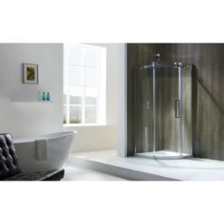 Frontline Aquaglass Frameless 900x900mm 1 Door Quadrant Enclosure