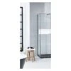 Frontline Aquaglass Black L Shape Walk-In 900mm Side Panel -Bathroom Shower Shop frontline ben800513bfsblk