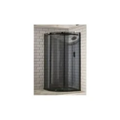 Frontline Aquaglass Sphere 1000x800mm 1 Door Quadrant Smoked Glass Left