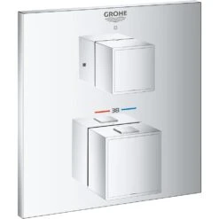 Grohe Grohtherm Cube Thermostatic Mixer Trim For 1 Outlet 24153