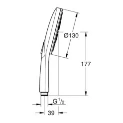 Grohe Rainshower Smartactive 130 Hand Shower 3 Sprays 26544 -Bathroom Shower Shop grohe 26544000 4