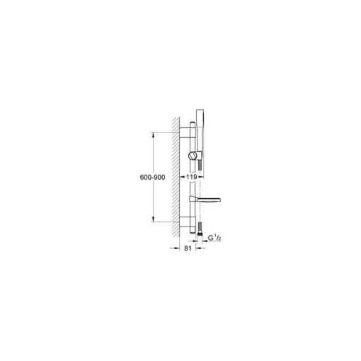 Grohe Euphoria Stick Cosmopolitan Shower Set 27368 - Image 2