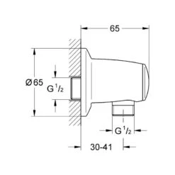Grohe Movario Shower Outlet Elbow 1/2″ 28405 -Bathroom Shower Shop grohe 28405000 2