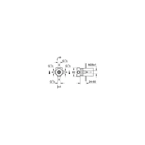 Grohe 4-Way Diverter Concealed Body 29707 - Image 2