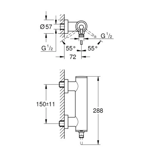 Grohe Atrio Single-Lever Shower Mixer 32650 - Image 2