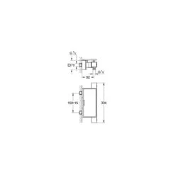 Grohe Grohtherm Cube Thermostatic Shower Mixer 1/2″ 34491 -Bathroom Shower Shop grohe 34491000 2