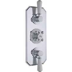 Hudson Reed White Topaz Triple Concealed Valve With Diverter