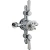 Hudson Reed White Topaz Triple Thermostatic Shower Valve -Bathroom Shower Shop hudson reed tsvt102