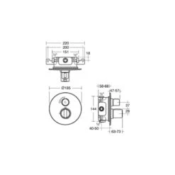 Ideal Standard Concept Easybox Slim Built-In Shower Mixer A5877 -Bathroom Shower Shop ideal standard a5877aa 2