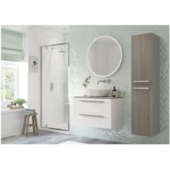Refresh Dove Framed 900mm Pivot Shower Door