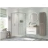 Refresh Dove Framed 1000mm 2 Door Quadrant Enclosure -Bathroom Shower Shop iona ftdi101459