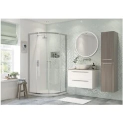 Refresh Dove Framed 1000mm 2 Door Quadrant Enclosure