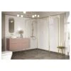 Refresh Wesley Brushed Brass Profile Wetroom Side Panel 800mm -Bathroom Shower Shop iona ftdi104957