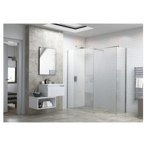 Refresh Dove Wetroom Panel & Support Bar 500mm - Image 2