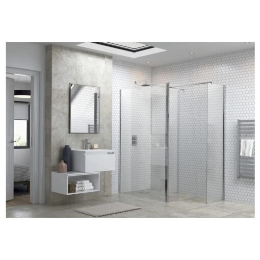 Refresh Dove 1200mm Wetroom Panel & 300mm Rotatable Panel - Image 2