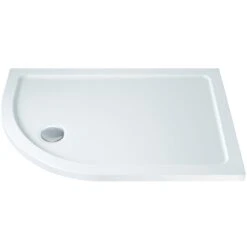 Refresh Low Profile 1200x800mm Offset Quadrant Tray & Waste Left