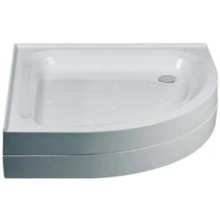 Just Trays Merlin 800mm Quadrant Tray 2 Upstands Anti-Slip -Bathroom Shower Shop just trays as80qm120 3