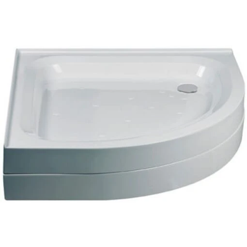 Just Trays Merlin 800mm Quadrant Tray 2 Upstands Anti-Slip - Image 3