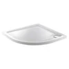 Just Trays Fusion 800mm Quadrant Tray 2 Upstands Anti-Slip -Bathroom Shower Shop just trays asf80q120