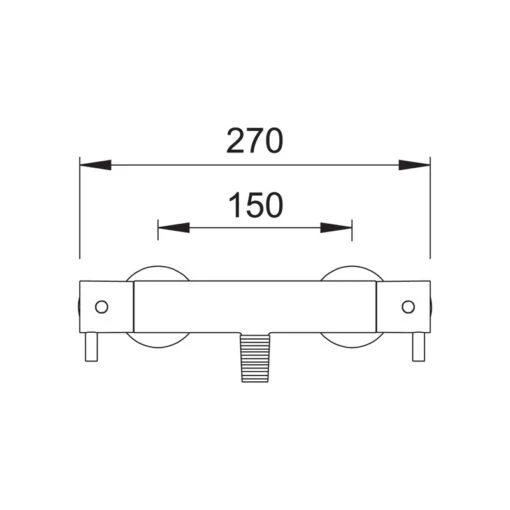 Methven Cool To Touch Lever Control Round Bar Shower Valve - Image 2