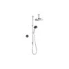 Mira Platinum Dual Ceiling Fed Shower Pumped Black/Chrome -Bathroom Shower Shop mira 1 1796 002