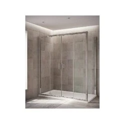 Mira Leap Double Sliding Doors Silver