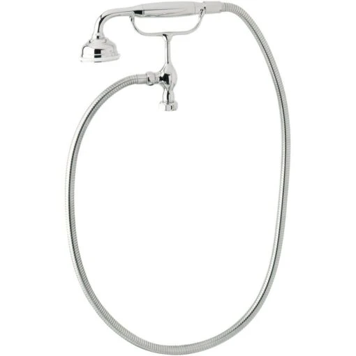 Perrin & Rowe Georgian Handshower, Cradle & Hose Pewter