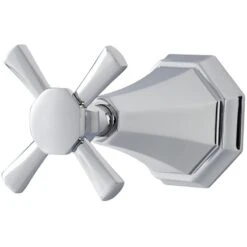Perrin & Rowe Deco Concealed 1-Inlet, 2-Outlet Shower Diverter, Cross